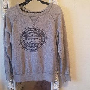 Grey vans crew sweatshirt